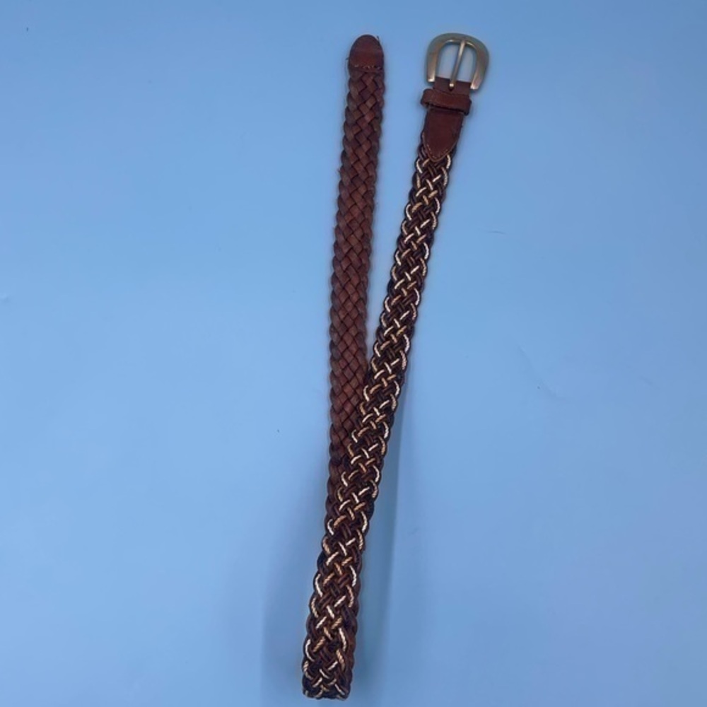 Genuine Leather Braided Belt